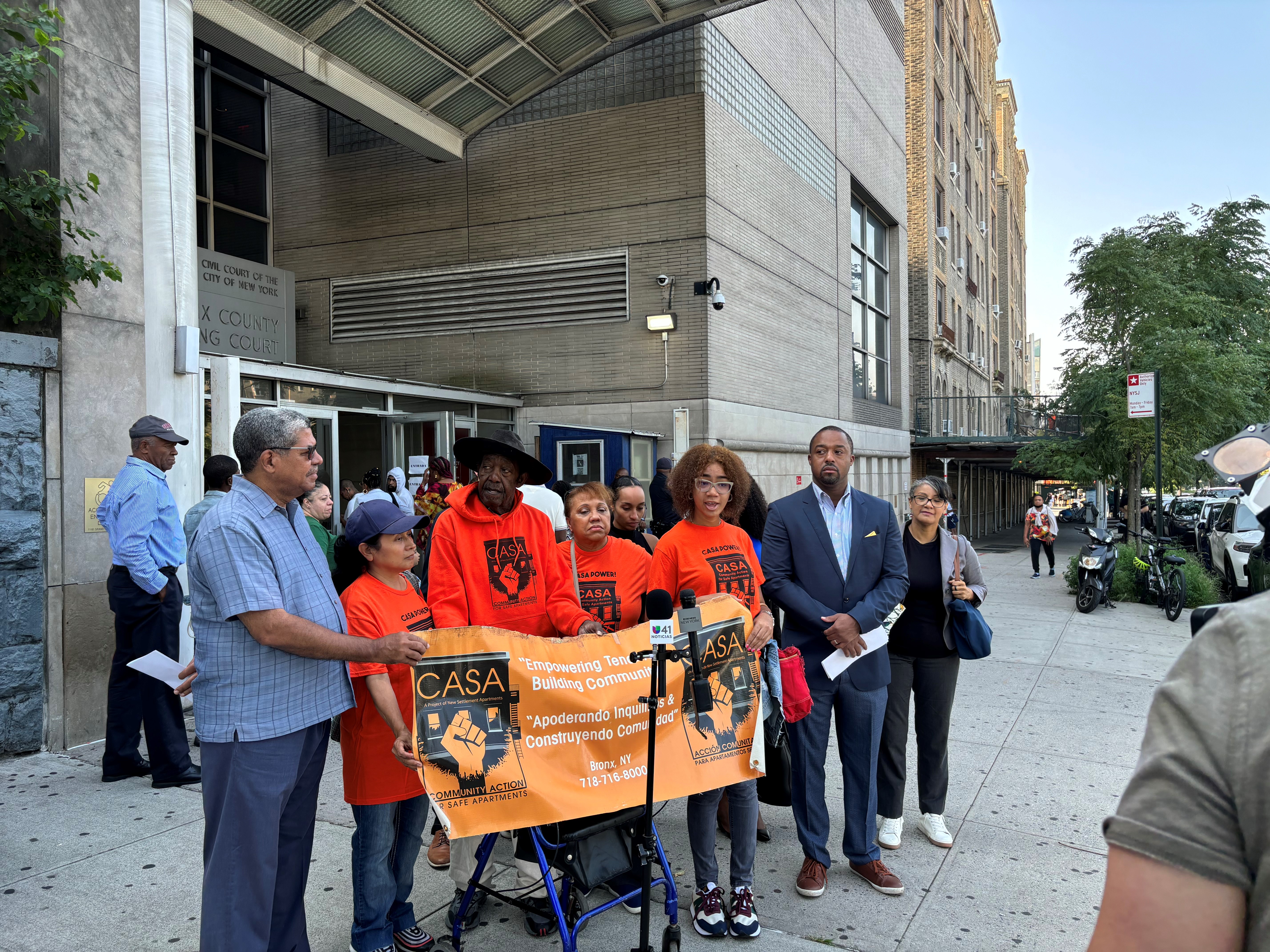Bronx Tenants Rally for Justice Against Negligent Landlord at Housing Court