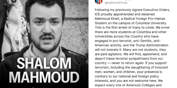 Trump Warns of More Arrests After ICE Detains Mahmoud Khalil, Palestinian Activist