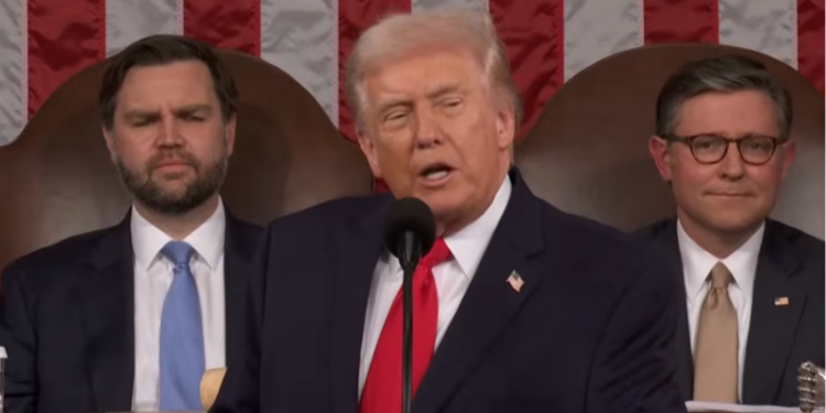 Trump Urges Lawmakers to ‘Put Americans First’ in Longest State of the Union